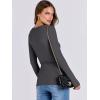 imageANRABESS Women Long Sleeve Crewneck Rib Knit Slim Fit Shirts Basic Tee Tops 2025 Casual TShirt Going Out Workout OutfitsCharcoal