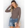 imageANRABESS Women Long Sleeve Crewneck Rib Knit Slim Fit Shirts Basic Tee Tops 2025 Casual TShirt Going Out Workout OutfitsCoffee