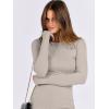 imageANRABESS Women Long Sleeve Crewneck Rib Knit Slim Fit Shirts Basic Tee Tops 2025 Casual TShirt Going Out Workout OutfitsDark Khaki