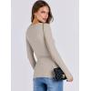imageANRABESS Women Long Sleeve Crewneck Rib Knit Slim Fit Shirts Basic Tee Tops 2025 Casual TShirt Going Out Workout OutfitsDark Khaki