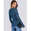 imageANRABESS Women Long Sleeve Crewneck Rib Knit Slim Fit Shirts Basic Tee Tops 2025 Casual TShirt Going Out Workout OutfitsDeep Blue