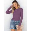 imageANRABESS Women Long Sleeve Crewneck Rib Knit Slim Fit Shirts Basic Tee Tops 2025 Casual TShirt Going Out Workout OutfitsDeep Purple
