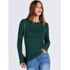 imageANRABESS Women Long Sleeve Crewneck Rib Knit Slim Fit Shirts Basic Tee Tops 2025 Casual TShirt Going Out Workout OutfitsForest Green