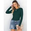 imageANRABESS Women Long Sleeve Crewneck Rib Knit Slim Fit Shirts Basic Tee Tops 2025 Casual TShirt Going Out Workout OutfitsForest Green