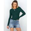 imageANRABESS Women Long Sleeve Crewneck Rib Knit Slim Fit Shirts Basic Tee Tops 2025 Casual TShirt Going Out Workout OutfitsForest Green