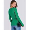imageANRABESS Women Long Sleeve Crewneck Rib Knit Slim Fit Shirts Basic Tee Tops 2025 Casual TShirt Going Out Workout OutfitsGreen