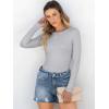 imageANRABESS Women Long Sleeve Crewneck Rib Knit Slim Fit Shirts Basic Tee Tops 2025 Casual TShirt Going Out Workout OutfitsGrey