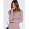imageANRABESS Women Long Sleeve Crewneck Rib Knit Slim Fit Shirts Basic Tee Tops 2025 Casual TShirt Going Out Workout OutfitsGrey Pink