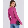 imageANRABESS Women Long Sleeve Crewneck Rib Knit Slim Fit Shirts Basic Tee Tops 2025 Casual TShirt Going Out Workout OutfitsHot Pink