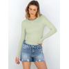 imageANRABESS Women Long Sleeve Crewneck Rib Knit Slim Fit Shirts Basic Tee Tops 2025 Casual TShirt Going Out Workout OutfitsLight Green