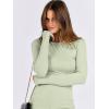 imageANRABESS Women Long Sleeve Crewneck Rib Knit Slim Fit Shirts Basic Tee Tops 2025 Casual TShirt Going Out Workout OutfitsLight Green