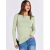 imageANRABESS Women Long Sleeve Crewneck Rib Knit Slim Fit Shirts Basic Tee Tops 2025 Casual TShirt Going Out Workout OutfitsLight Green
