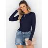 imageANRABESS Women Long Sleeve Crewneck Rib Knit Slim Fit Shirts Basic Tee Tops 2025 Casual TShirt Going Out Workout OutfitsNavy Blue