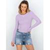 imageANRABESS Women Long Sleeve Crewneck Rib Knit Slim Fit Shirts Basic Tee Tops 2025 Casual TShirt Going Out Workout OutfitsPurple