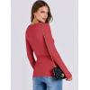 imageANRABESS Women Long Sleeve Crewneck Rib Knit Slim Fit Shirts Basic Tee Tops 2025 Casual TShirt Going Out Workout OutfitsRed
