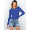 imageANRABESS Women Long Sleeve Crewneck Rib Knit Slim Fit Shirts Basic Tee Tops 2025 Casual TShirt Going Out Workout OutfitsRoyal Blue