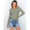 imageANRABESS Women Long Sleeve Crewneck Rib Knit Slim Fit Shirts Basic Tee Tops 2025 Casual TShirt Going Out Workout OutfitsSage Green