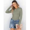 imageANRABESS Women Long Sleeve Crewneck Rib Knit Slim Fit Shirts Basic Tee Tops 2025 Casual TShirt Going Out Workout OutfitsSage Green