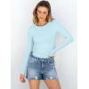 imageANRABESS Women Long Sleeve Crewneck Rib Knit Slim Fit Shirts Basic Tee Tops 2025 Casual TShirt Going Out Workout OutfitsSky