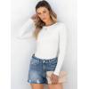 imageANRABESS Women Long Sleeve Crewneck Rib Knit Slim Fit Shirts Basic Tee Tops 2025 Casual TShirt Going Out Workout OutfitsWhite