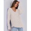 imageANRABESS Long Sleeve Shirts for Women V Neck Casual Fall Tops Loose Fit Lightweight Sweaters Tunic Fashion 2024 ClothesBeige