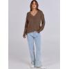 imageANRABESS Long Sleeve Shirts for Women V Neck Casual Fall Tops Loose Fit Lightweight Sweaters Tunic Fashion 2024 ClothesBrown