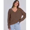 imageANRABESS Long Sleeve Shirts for Women V Neck Casual Fall Tops Loose Fit Lightweight Sweaters Tunic Fashion 2024 ClothesBrown