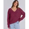 imageANRABESS Long Sleeve Shirts for Women V Neck Casual Fall Tops Loose Fit Lightweight Sweaters Tunic Fashion 2024 ClothesBurgundy