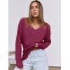 imageANRABESS Long Sleeve Shirts for Women V Neck Casual Fall Tops Loose Fit Lightweight Sweaters Tunic Fashion 2024 ClothesBurgundy