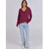 imageANRABESS Long Sleeve Shirts for Women V Neck Casual Fall Tops Loose Fit Lightweight Sweaters Tunic Fashion 2024 ClothesBurgundy