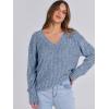 imageANRABESS Long Sleeve Shirts for Women V Neck Casual Fall Tops Loose Fit Lightweight Sweaters Tunic Fashion 2024 ClothesDark Blue