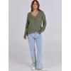 imageANRABESS Long Sleeve Shirts for Women V Neck Casual Fall Tops Loose Fit Lightweight Sweaters Tunic Fashion 2024 ClothesDeep Green