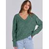 imageANRABESS Long Sleeve Shirts for Women V Neck Casual Fall Tops Loose Fit Lightweight Sweaters Tunic Fashion 2024 ClothesGreen