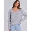 imageANRABESS Long Sleeve Shirts for Women V Neck Casual Fall Tops Loose Fit Lightweight Sweaters Tunic Fashion 2024 ClothesGrey