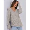imageANRABESS Long Sleeve Shirts for Women V Neck Casual Fall Tops Loose Fit Lightweight Sweaters Tunic Fashion 2024 ClothesGrey Begie