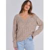 imageANRABESS Long Sleeve Shirts for Women V Neck Casual Fall Tops Loose Fit Lightweight Sweaters Tunic Fashion 2024 ClothesKhaki