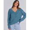 imageANRABESS Long Sleeve Shirts for Women V Neck Casual Fall Tops Loose Fit Lightweight Sweaters Tunic Fashion 2024 ClothesLake Blue