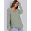imageANRABESS Long Sleeve Shirts for Women V Neck Casual Fall Tops Loose Fit Lightweight Sweaters Tunic Fashion 2024 ClothesLight Green