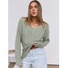 imageANRABESS Long Sleeve Shirts for Women V Neck Casual Fall Tops Loose Fit Lightweight Sweaters Tunic Fashion 2024 ClothesLight Green