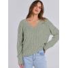 imageANRABESS Long Sleeve Shirts for Women V Neck Casual Fall Tops Loose Fit Lightweight Sweaters Tunic Fashion 2024 ClothesLight Green