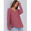imageANRABESS Long Sleeve Shirts for Women V Neck Casual Fall Tops Loose Fit Lightweight Sweaters Tunic Fashion 2024 ClothesRed
