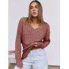imageANRABESS Long Sleeve Shirts for Women V Neck Casual Fall Tops Loose Fit Lightweight Sweaters Tunic Fashion 2024 ClothesRust