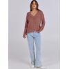 imageANRABESS Long Sleeve Shirts for Women V Neck Casual Fall Tops Loose Fit Lightweight Sweaters Tunic Fashion 2024 ClothesRust