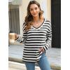 imageANRABESS Long Sleeve Shirts for Women V Neck Casual Fall Tops Loose Fit Lightweight Sweaters Tunic Fashion 2024 ClothesStriped Black