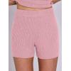 imageANRABESS Women Summer 2 Piece Outfits Sleeveless Knit Sweater Top ampamp Shorts Soft Lounge Sets Travel Beach 2025 Spring ClothesPink