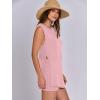 imageANRABESS Women Summer 2 Piece Outfits Sleeveless Knit Sweater Top ampamp Shorts Soft Lounge Sets Travel Beach 2025 Spring ClothesPink