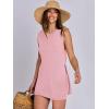 imageANRABESS Women Summer 2 Piece Outfits Sleeveless Knit Sweater Top ampamp Shorts Soft Lounge Sets Travel Beach 2025 Spring ClothesPink
