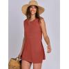 imageANRABESS Women Summer 2 Piece Outfits Sleeveless Knit Sweater Top ampamp Shorts Soft Lounge Sets Travel Beach 2025 Spring ClothesRust