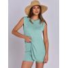 imageANRABESS Women Summer 2 Piece Outfits Sleeveless Knit Sweater Top ampamp Shorts Soft Lounge Sets Travel Beach 2025 Spring ClothesTeal Blue