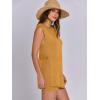 imageANRABESS Women Summer 2 Piece Outfits Sleeveless Knit Sweater Top ampamp Shorts Soft Lounge Sets Travel Beach 2025 Spring ClothesTurmeric